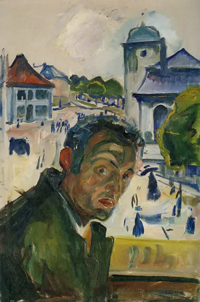 Self Portrait in Bergen Edvard Munch